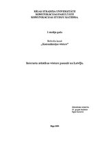 Research Papers 'Interneta attīstības vēsture pasaulē un Latvijā', 1.