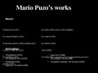 Presentations 'Mario Puzo "The Godfather"', 3.
