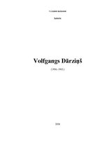 Research Papers 'Volfgangs Dārziņš', 1.