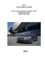 Research Papers 'Sportiskais automobilis BMW M6 Coupe', 1.