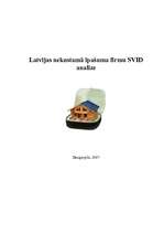 Research Papers 'Latvijas nekustamo īpašumu firmu SVID analīze', 1.