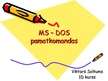 Presentations 'MS - DOS pamatkomandas', 1.