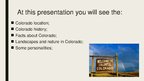 Presentations 'Colorado', 2.
