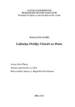 Term Papers 'Laiktelpa Ovidija "Vēstulēs no Ponta"', 1.