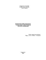 Summaries, Notes 'Profesionālo studiju programmas"Tiesību zinātne" pašnovērtējums', 1.