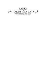 Research Papers 'Panki un to kustība Latvijā', 1.
