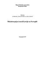Research Papers 'Maksātnespēja Latvijā un Portugalē', 1.
