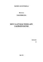 Research Papers 'Divu Latvijas web lapu salīdzinājums', 1.