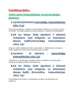 Summaries, Notes 'Attīsti savas komunikācijas un prezentācijas prasmes', 1.