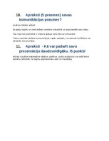 Summaries, Notes 'Attīsti savas komunikācijas un prezentācijas prasmes', 3.