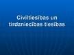Presentations 'Civiltiesības un tirdzniecības tiesības', 1.