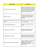 Summaries, Notes 'Technologies - terminology bank', 11.