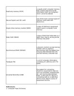 Summaries, Notes 'Technologies - terminology bank', 15.