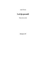 Essays 'Latvija pasaulē', 1.