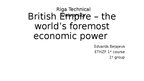 Presentations 'British Empire - the world's foremost economic power', 1.