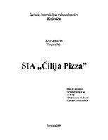 Research Papers 'SIA "Čilija Pizza"', 1.