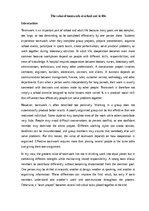 Essays 'The value of teamwork at school and in life', 1.