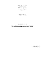 Research Papers 'Piramīdas un kapenes Senajā Ēģiptē', 1.
