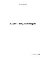 Research Papers 'Kurzemes - Zemgales hercogiste', 1.