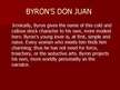 Presentations 'Don Juan by Byron', 7.