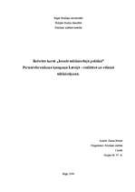 Research Papers 'Pirmsreferenduma kampaņa Latvijā - realitātes un vēlamā salīdzinājums', 1.