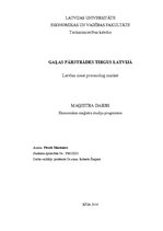 Term Papers 'Gaļas pārstrādes tirgus Latvijā', 1.