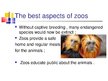 Presentations 'Keeping Wild Animals in Zoos', 4.