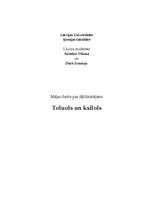 Summaries, Notes 'Ksilols un Toluols', 1.