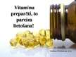 Presentations 'Vitamīnu preparāti un to pareiza lietošana', 1.