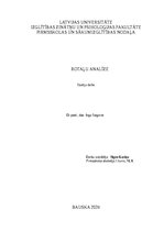 Research Papers 'Rotaļu analīze', 1.