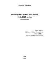 Summaries, Notes 'Hronoloģiskais apskats no 1940. līdz 2012.gadam', 1.