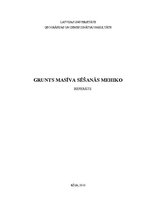 Research Papers 'Grunts sēšanās Mehiko', 1.