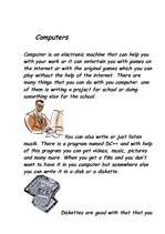 Summaries, Notes 'Computers', 3.