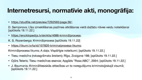 Summaries, Notes 'Krimināltiesības', 12.