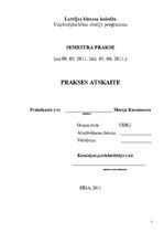 Practice Reports 'Prakse SIA "Latvijas fakti"', 1.