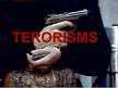 Presentations 'Terorisms', 1.