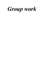 Essays 'Group Work', 1.