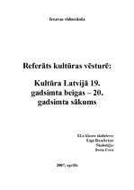 Research Papers 'Kultūra Latvijā 19.gadsimta beigās - 20.gadsimta sākumā', 41.