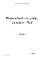 Research Papers 'Džuzepe Verdi', 1.