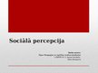 Presentations 'Sociālā percepcija', 1.