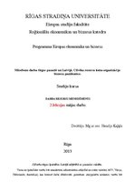 Summaries, Notes 'Mūsdienu darba tirgus pasaulē un Latvijā', 1.