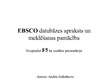 Presentations 'EBSCO datubāzes apraksts un meklēšanas pamācība', 1.