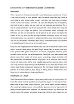 Essays 'Living in the city versus living in the countryside', 1.