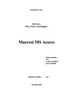 Samples 'Makrosi MS Access', 1.