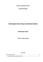 Research Papers 'Patstāvīgais darbs Eiropas Savienības tiesībās', 1.