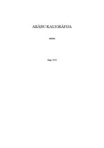 Research Papers 'Arābu kaligrāfija', 1.