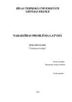 Research Papers 'Nabadzības problēmas Latvijā', 1.