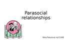 Presentations 'Parasocial relationships', 1.