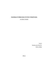 Research Papers 'Naudas funkcijas un to evolūcija', 1.