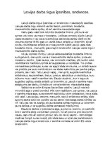 Essays 'Latvijas darba tirgus īpatnības, tendences', 1.